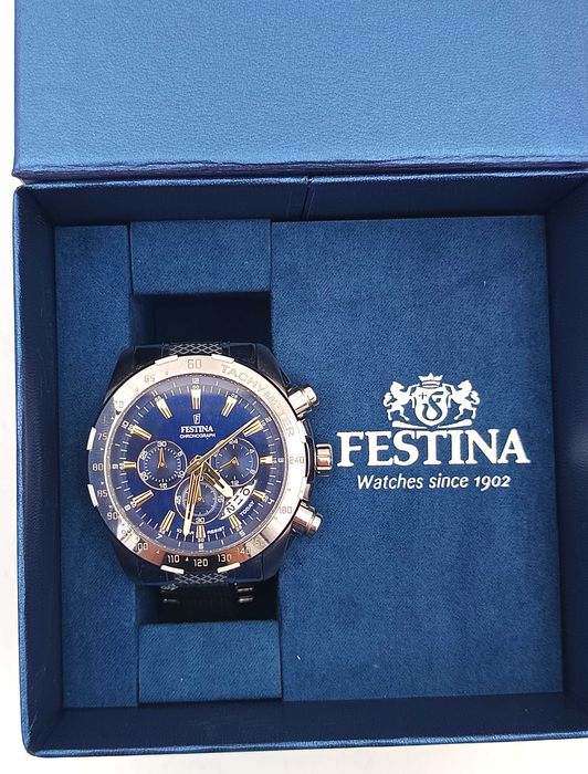 Zegarek męski FESTINA F20668/2 Timeless Chronograph 100M GWARANCJA