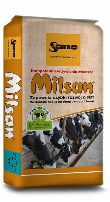 milsan sano 25 kg mleko dla cieląt od 3 tyg. życia