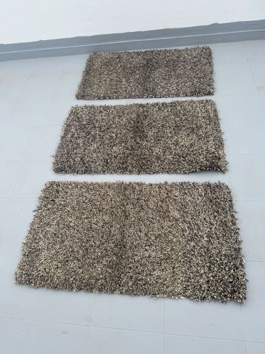 Conjunto Tapetes dourado/preto (3)