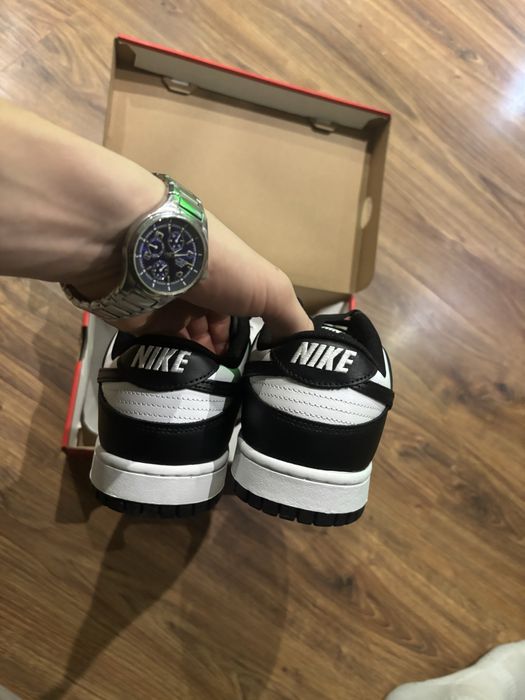 Czarno biale buty Nike Dunk Low Retro, meskie, 44