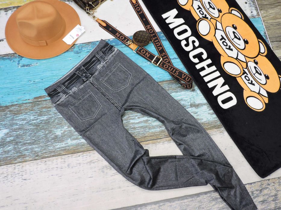 Fashion legginsy print ala jeans M/L