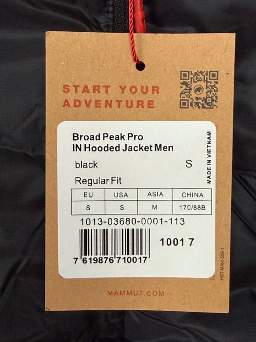 Kurtka puchowa Mammut Broad Peak Pro IN Hooded Jacket Men roz. S