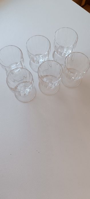 Conjunto de 6 copos cristal . Usados em bom estado.