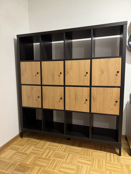 Regał Ikea KALLAX 4x4 czarnobrąz