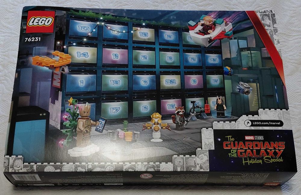 lego marvel 76231 guardians of the galaxy advent calendar selado