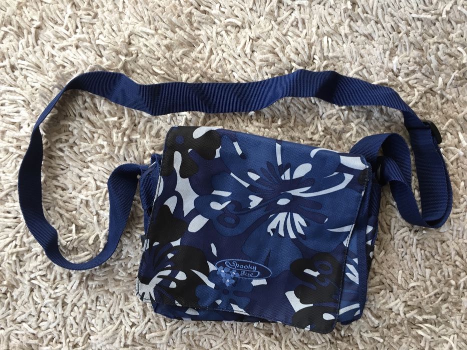 Torebka materiałowa, tekstylna Spooky granatowa listonoszka