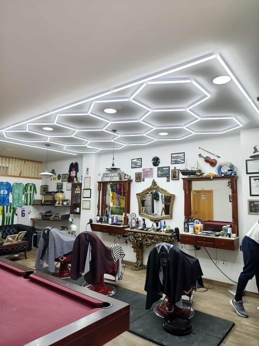 Iluminaria Teto Led hexagonal 14 favos /Colmeia