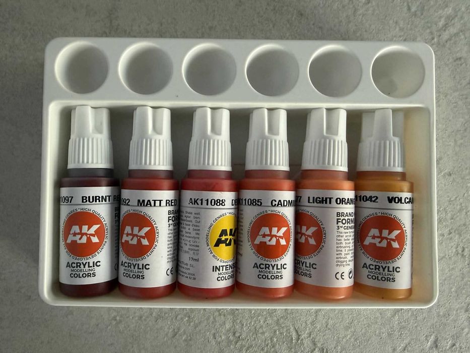 Farby AK Interactive AK11604 Inferno and Red Models zestaw
