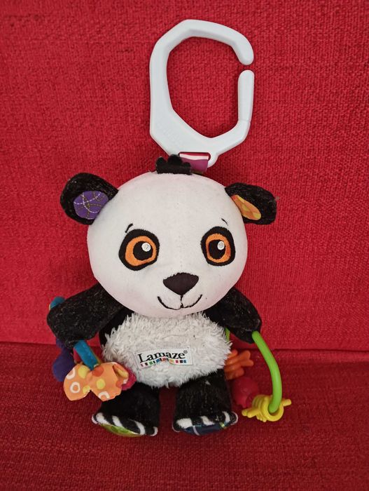 Peluche médio Panda para pendurar no berço da Lamaze Toys