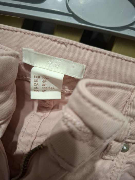 Spodnie pudrowy róż S