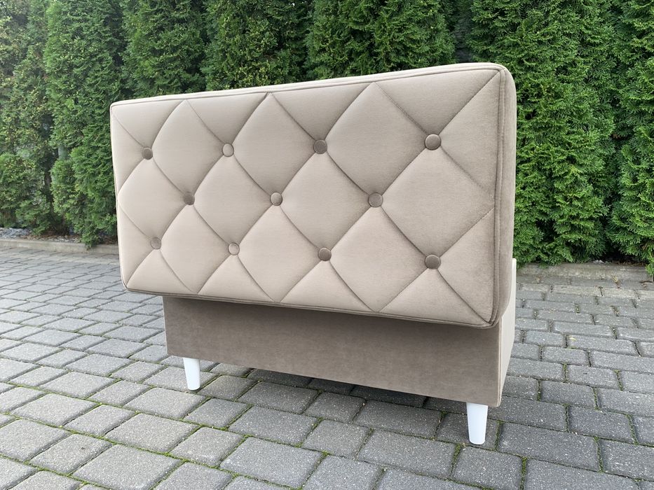 Pufa z pojemnikiem beżowa