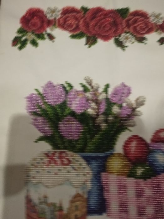 Рушник пасхальний,вишитий рушник, рушник ручної роботи.