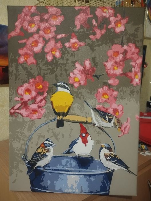 Картины по номерам (нарисованные)
