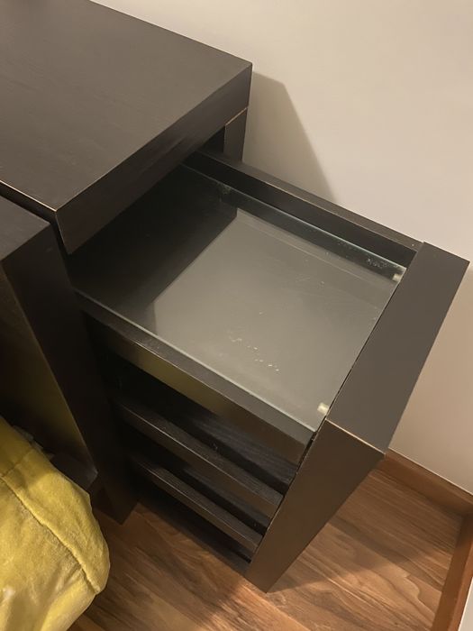 Cama Ikea Malm  c/ estrado + cabeceira