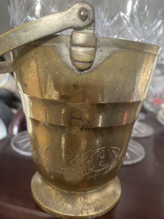 Ведёрко винтаж латунь