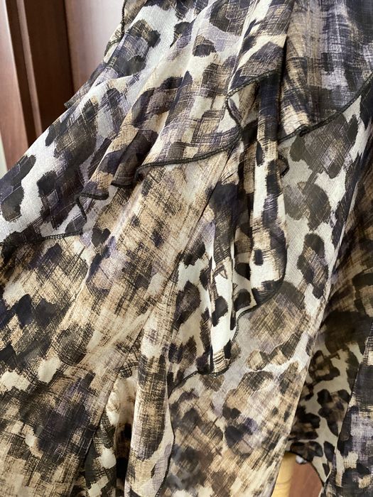 Шифоновое платье с леопардовым принтом H&M