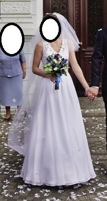 Suknia ślubna z muślinu