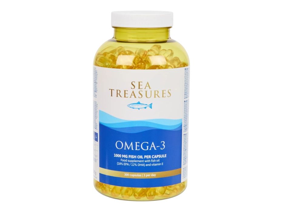 Омега3 + вітамін E  Sea Treasures 1000 мг 300 шт капсули БАД