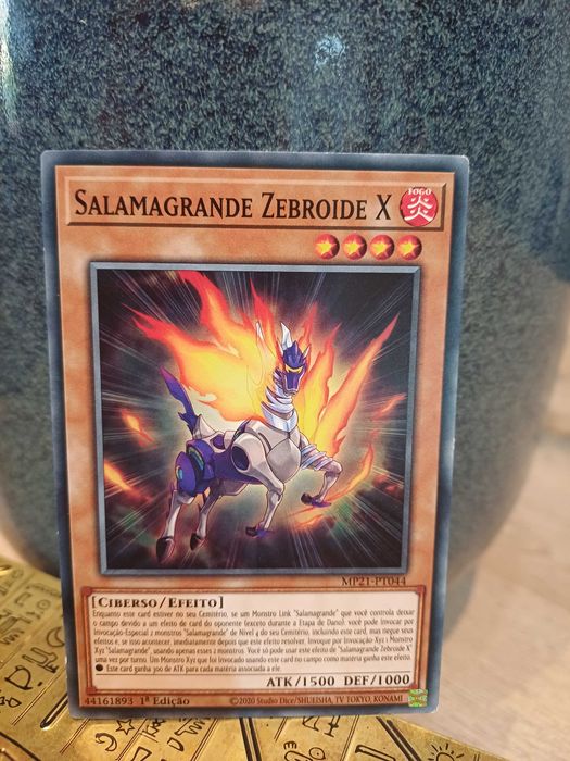 Carta Yu-Gi-Oh! - Salamagrande Zebroide X - 1ª Edição