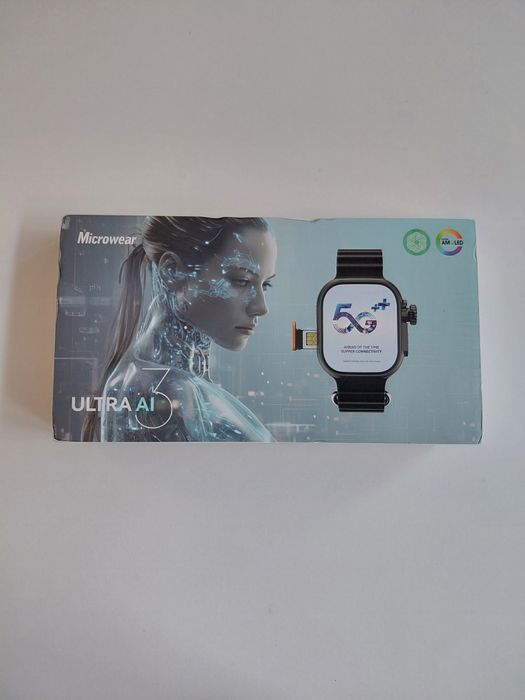 Smartwatch Microwear Ultra AI 3 Ekran AMOLED 49mm LTE SIM GPS Nowy Komplet