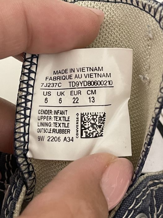 Trampki granatowe converse 22