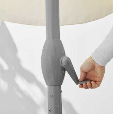 IKEA LJUSTERO Parasol ogrodowy beżowy 400 cm