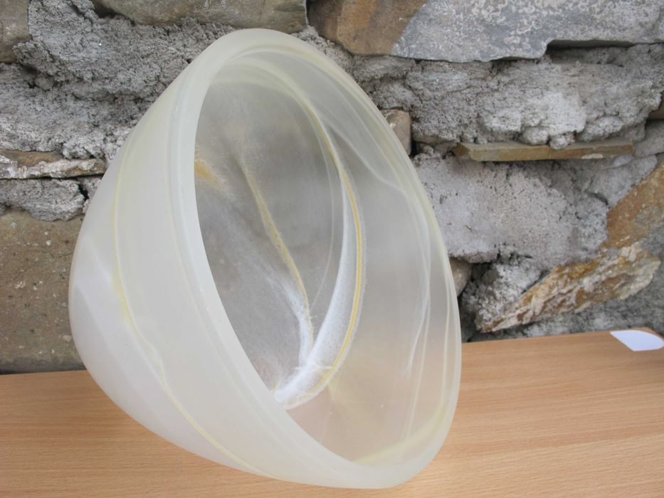 Duży Szklany klosz AMBER MURANO do lamp stojących_zwisów _E 27