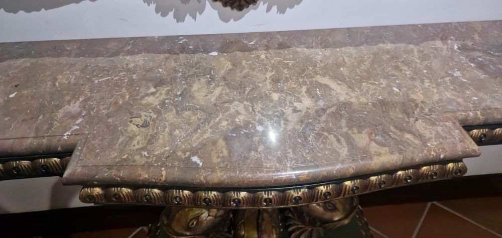 Conjunto consola/aparador e espelho