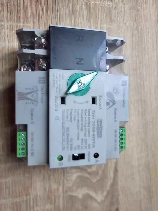 Автомат вводу резерву АВР Tomzn TOQ5-63PV/2