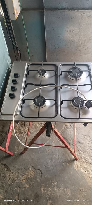 Placa em inox quatro bocas