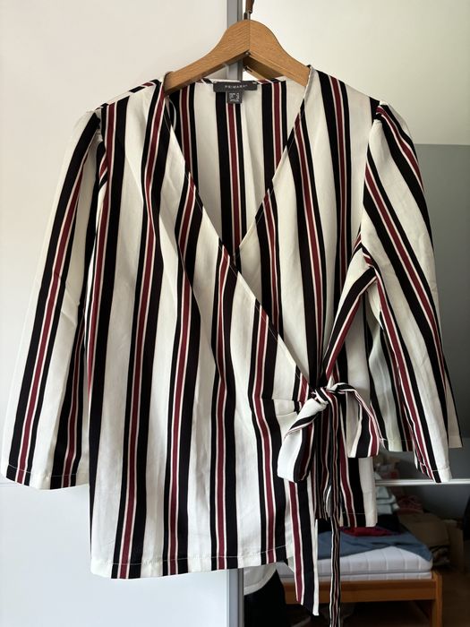 Koszula bluzka wiązana elegancka 42 XL