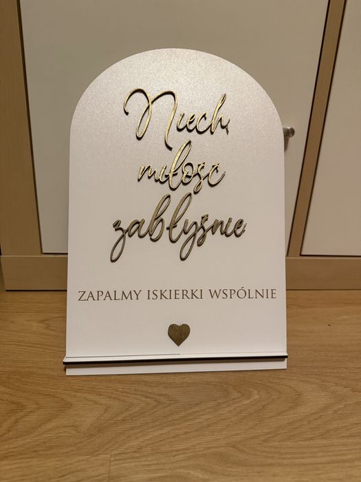 3 tabliczki na stoły weselne