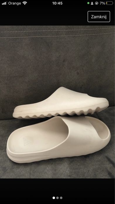 Adidas Klapki beżowe Yeezy r.42