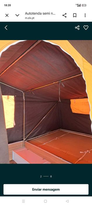 Atrelado tenda campismo em ótimo estado