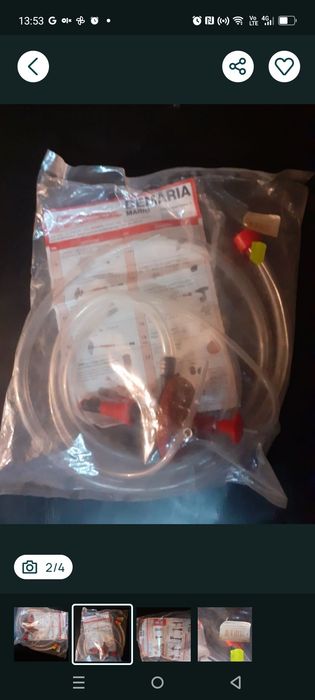 Sistema italiano de encher garrafas
