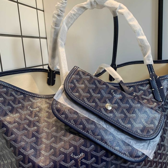 Torba w kolorze niebieskim-Goyard