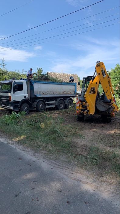 Уборка участка территории, выравнивание участка, выкарчевка деревьев