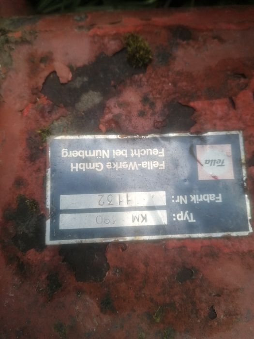 Kosiarka fella części, rozrzutnik obornika