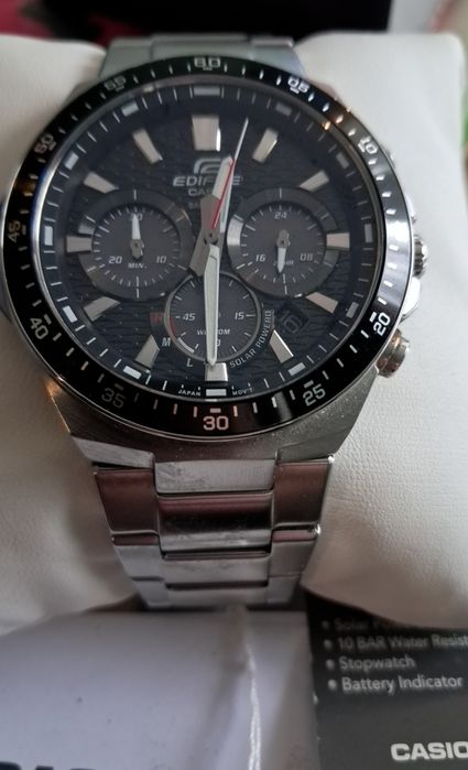 Casio edfice solarny saphire nowy komplet dokumentów gwarancja pudełko