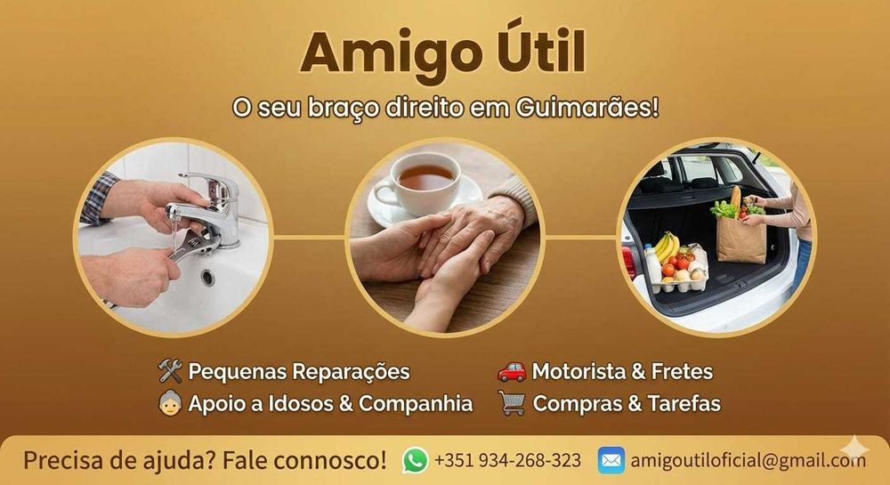 Serviço de amigo útil para idosos ou afins