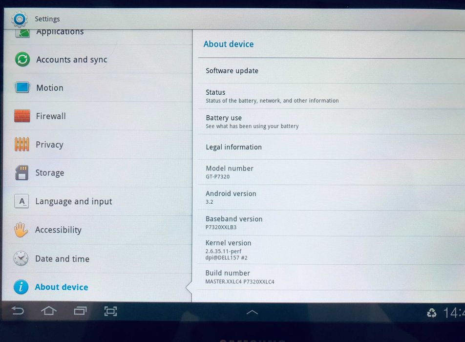 Samsung Galaxy Tab 8.9 LTE (4G + WiFi) - Model G3-P732064730082210179124