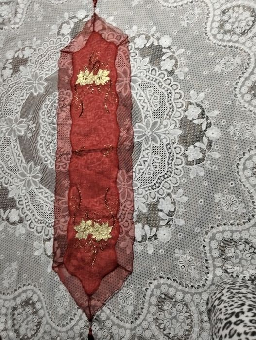 Napron de Natal bordado à mão