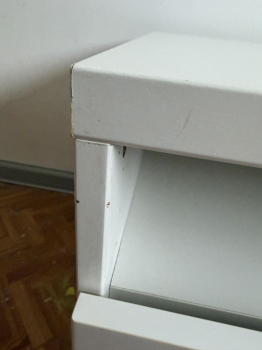 Szafka rtv biala front połysk