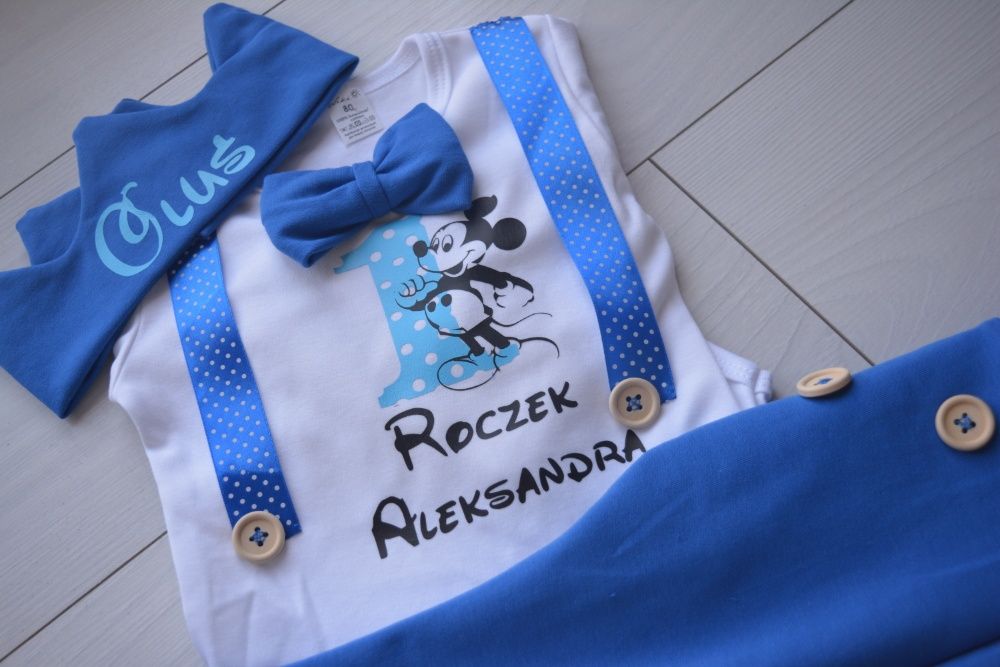 Komplet na pierwsze urodziny chłopiec rok