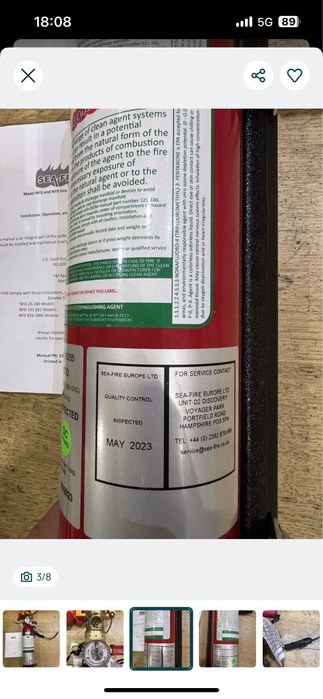 Extintor Sea-Fire NFG - NOVO