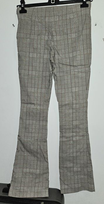 Spodnie dzwony bootcut krata Collusion