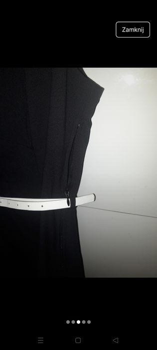 Elegancka sukienka z paskiem