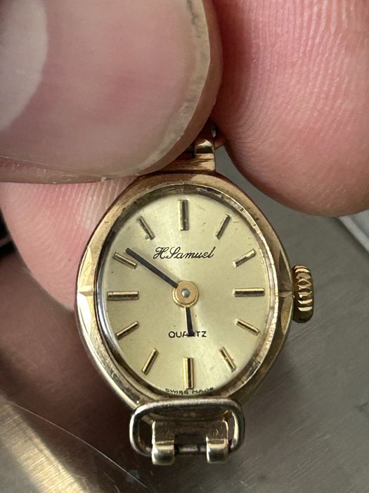 Angielski Złoty Damski Zegarek H.Samuel Pr.375/Kwarcowy/Nie Złom Złota