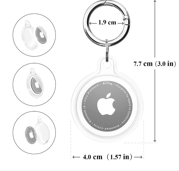 Захисна плівка і силіконовий чохол (брелок) для AirTag