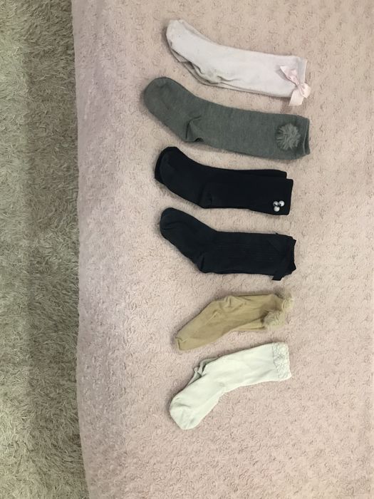 Meias pelo joelho tamanho 30-33 criança